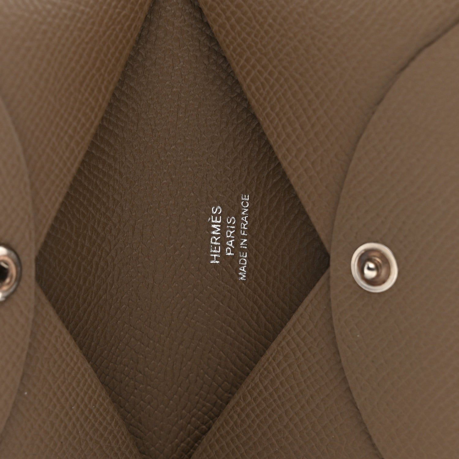 Hermes Epsom Calvi Card Case Etoupe 6 of 8