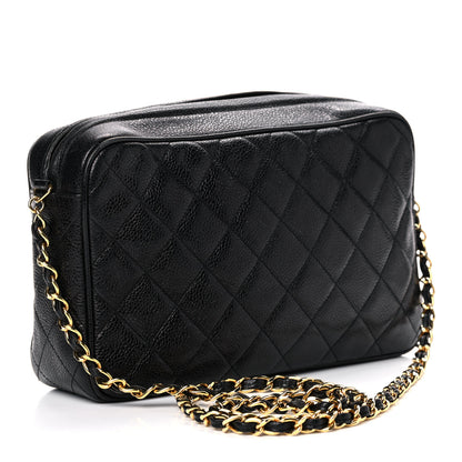 Chanel Caviar Quilted CC Camera Case Black 2 of 20