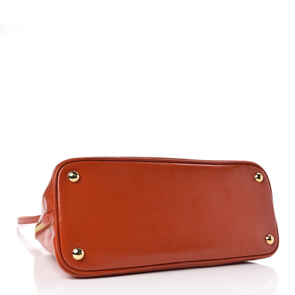 Prada Saffiano Vernice Medium Promenade Tote Arancio 4 of 10