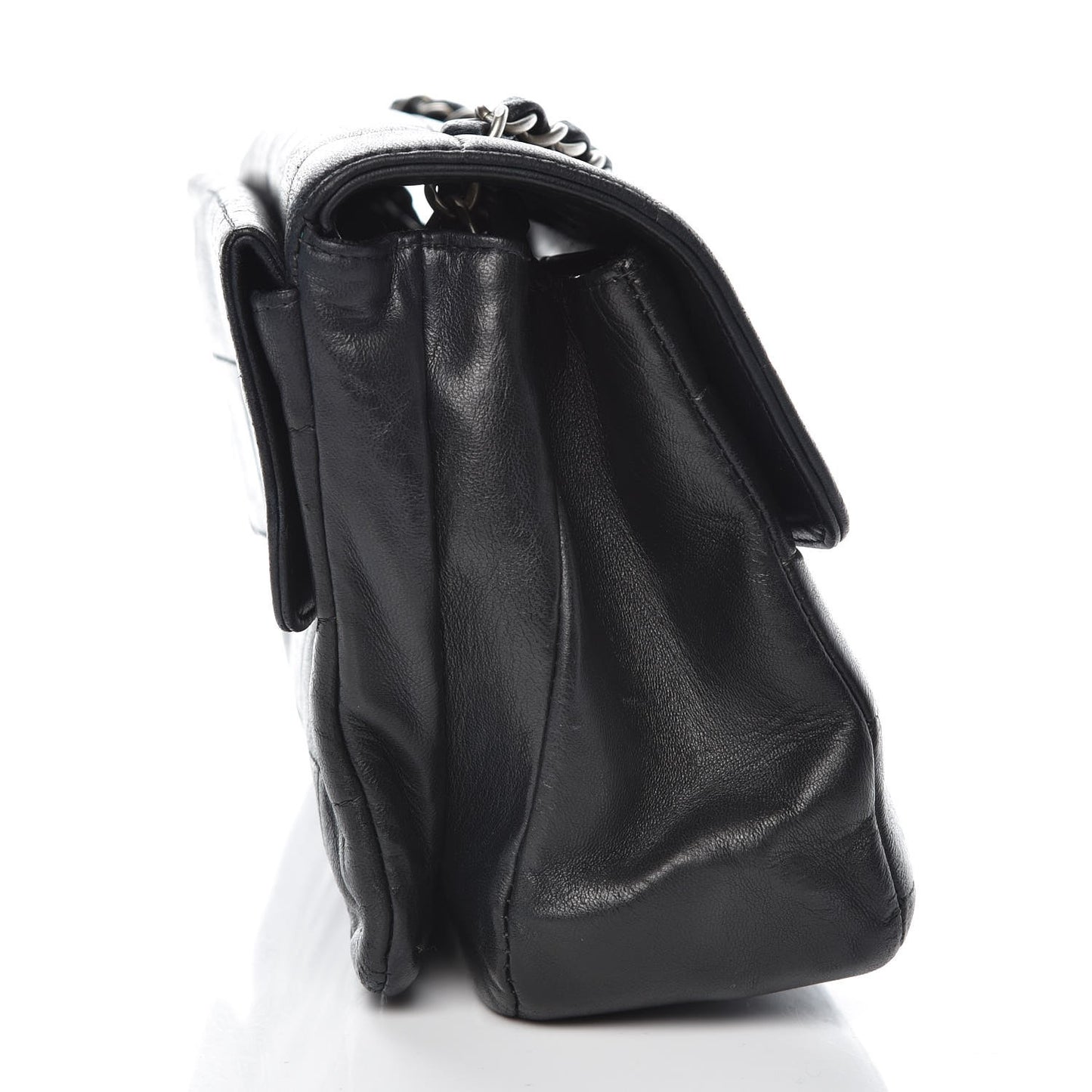 Lambskin Reissue Chocolate Bar Flap Black