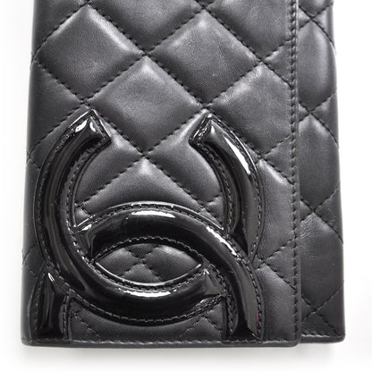 Chanel Calfskin Quilted Cambon Flap Wallet Black 9 of 9