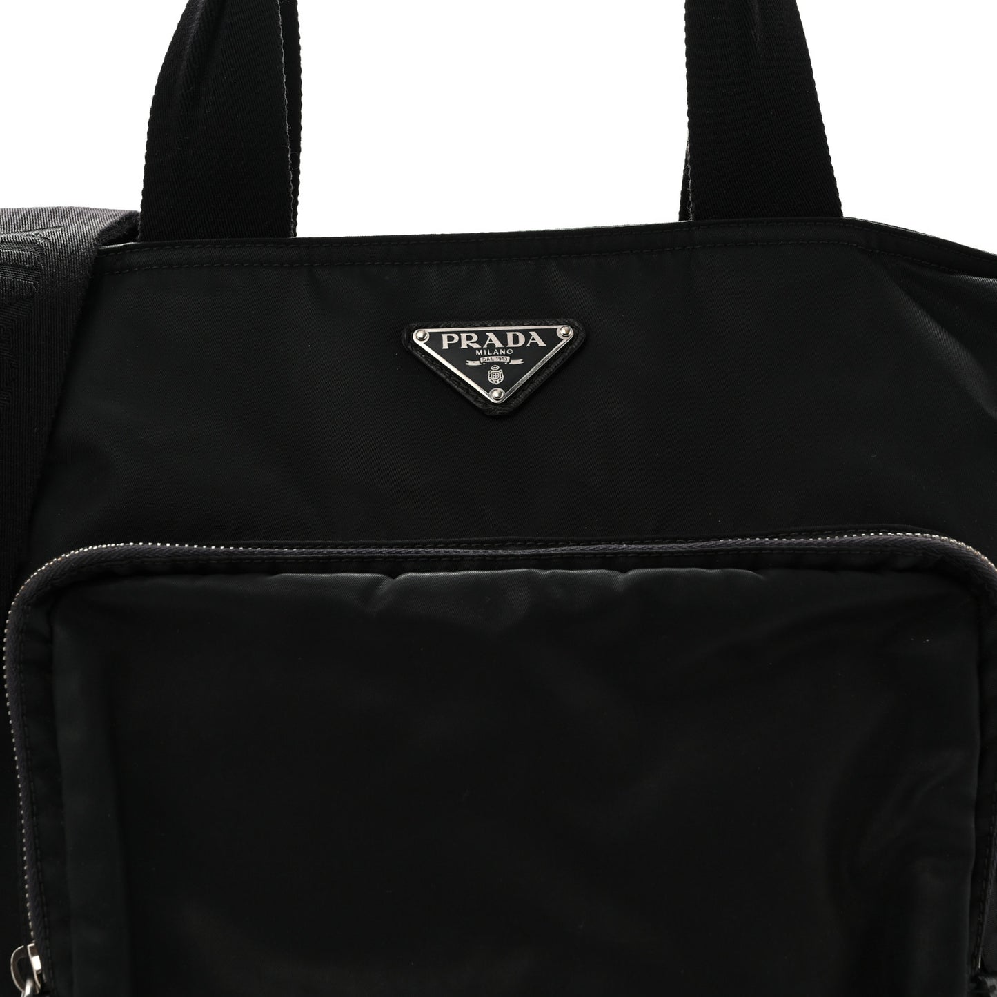 Nylon Vela Baby Bag Black