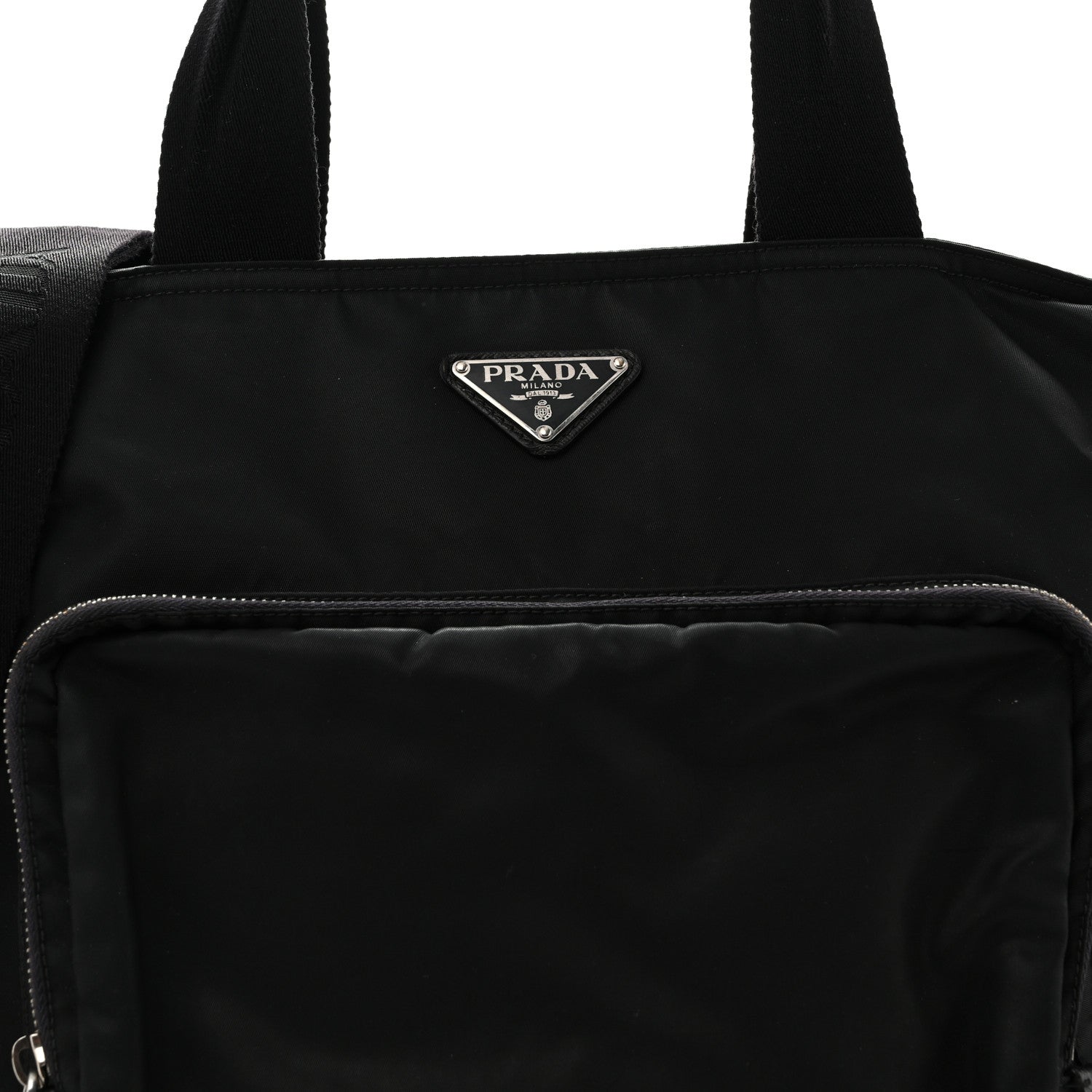 Prada Nylon Vela Baby Bag Black 8 of 12