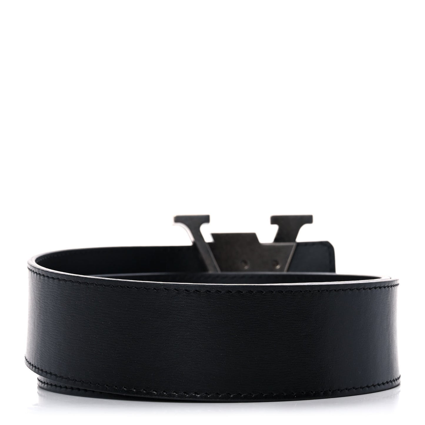 Calfskin 40mm LV Initiales Flags Belt 90 36 Black