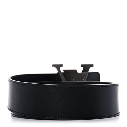 Louis Vuitton Calfskin 40mm LV Initiales Flags Belt 90 36 Black 2 of 7