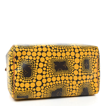 Louis Vuitton Monogram Kusama Town Speedy 30 Yellow 3 of 9
