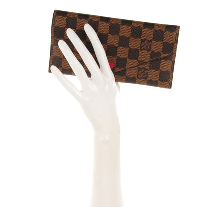 Louis Vuitton Damier Ebene Josephine Wallet Red 2 of 8