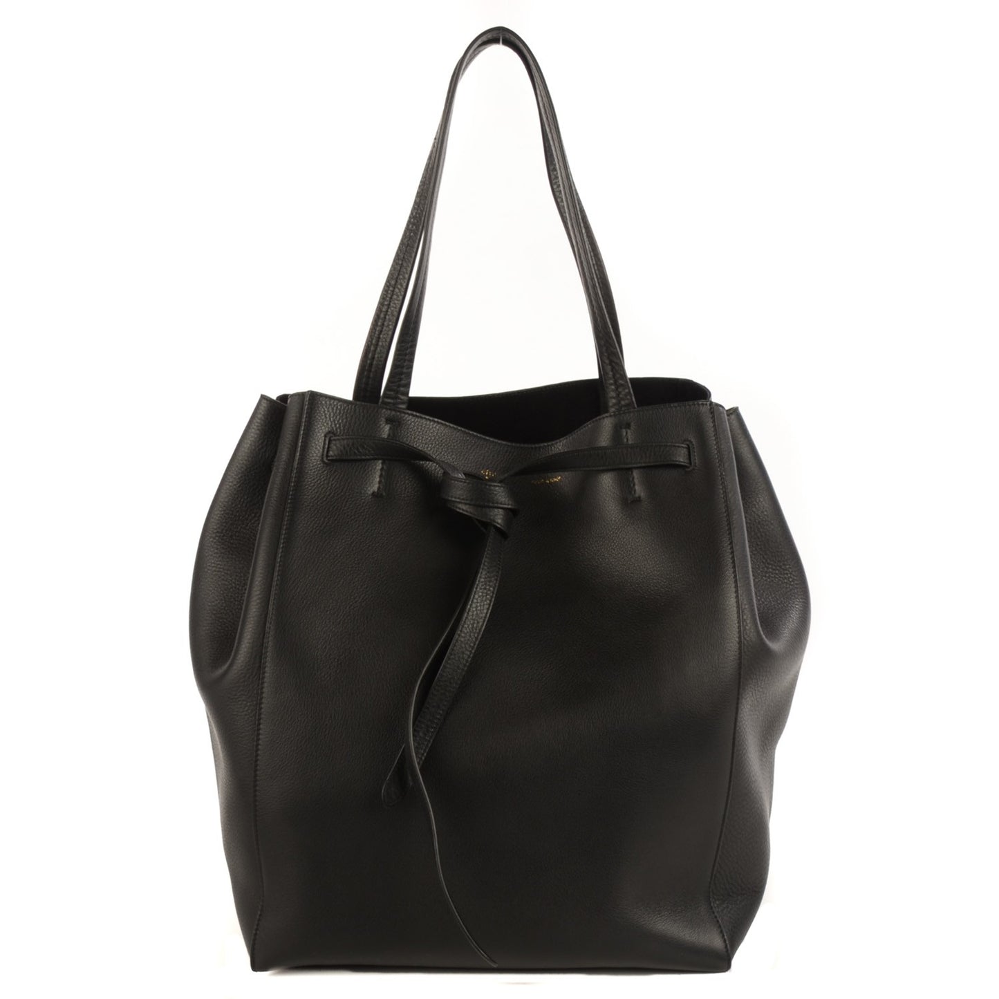 Soft Grained Calfskin Medium Cabas Phantom Black