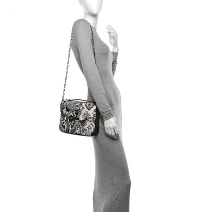 Louis Vuitton Epi Monogram Floral Pochette Metis Black White 2 of 12