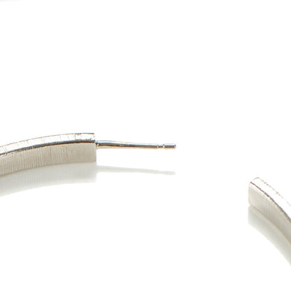 Chanel Crystal CC Large Hoop Earrings Grey Silver 7 of 8