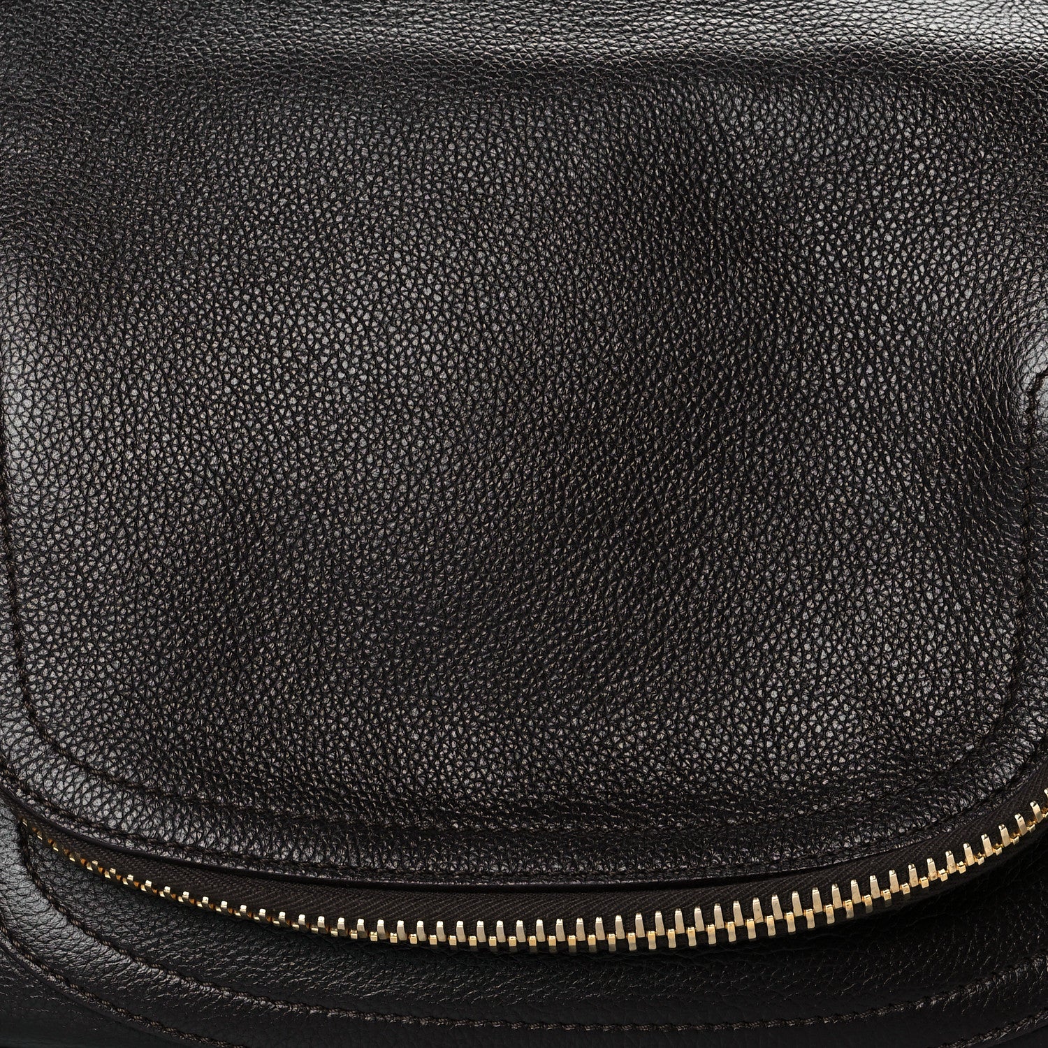 Tom Ford Pebbled Calfskin Large Jennifer Dark Brown 8 of 8