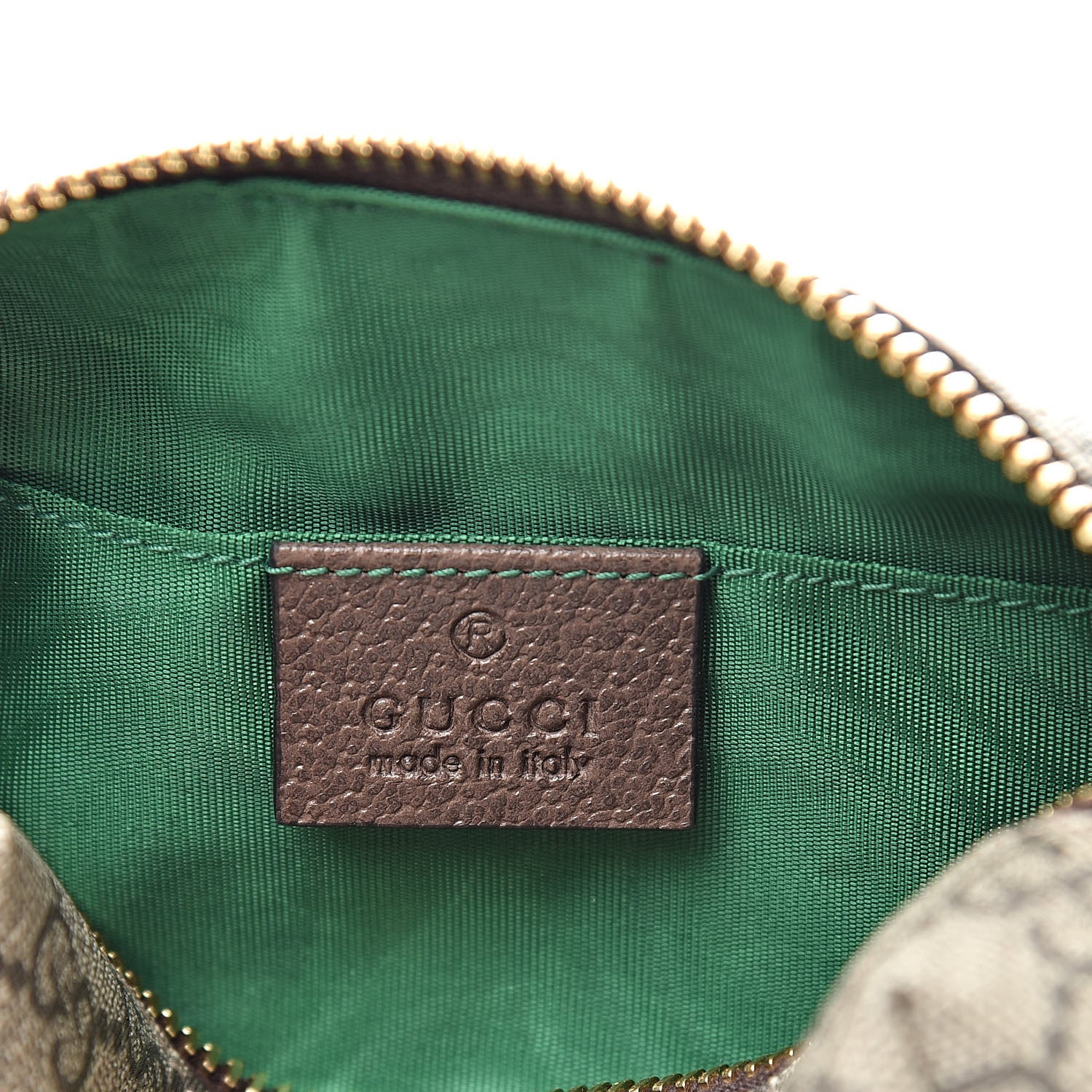 Gucci Soft GG Supreme Monogram Calfskin Small Ophidia Cosmetic Case Beige Ebony New Acero 6 of 7