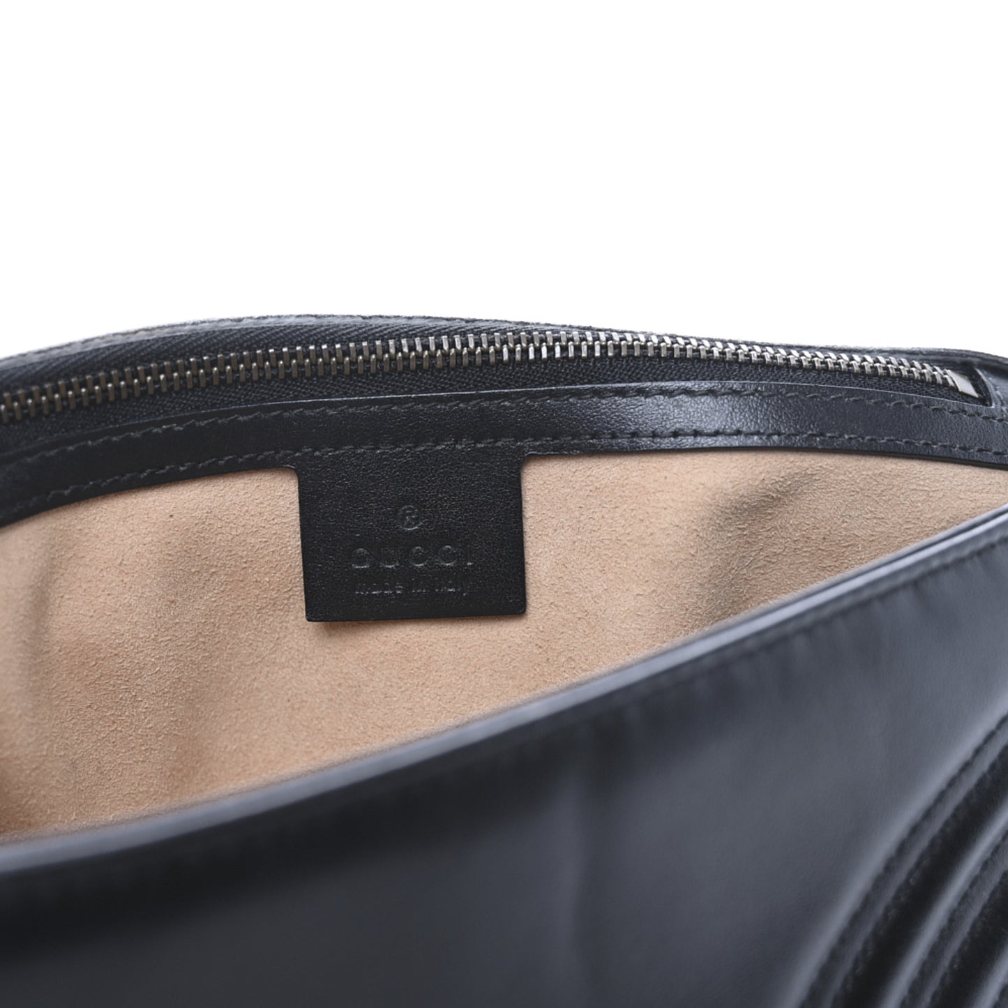 Calfskin Matelasse Small GG Marmont Shoulder Bag Black