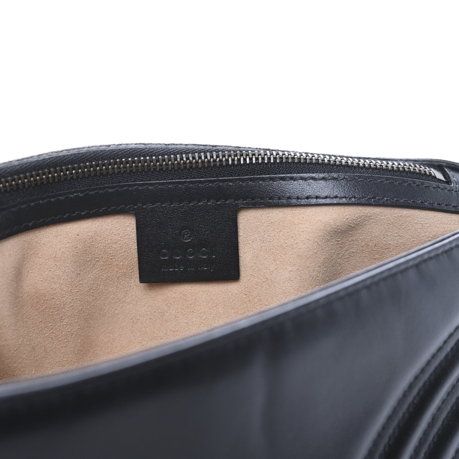 Gucci Calfskin Matelasse Small GG Marmont Shoulder Bag Black 6 of 10