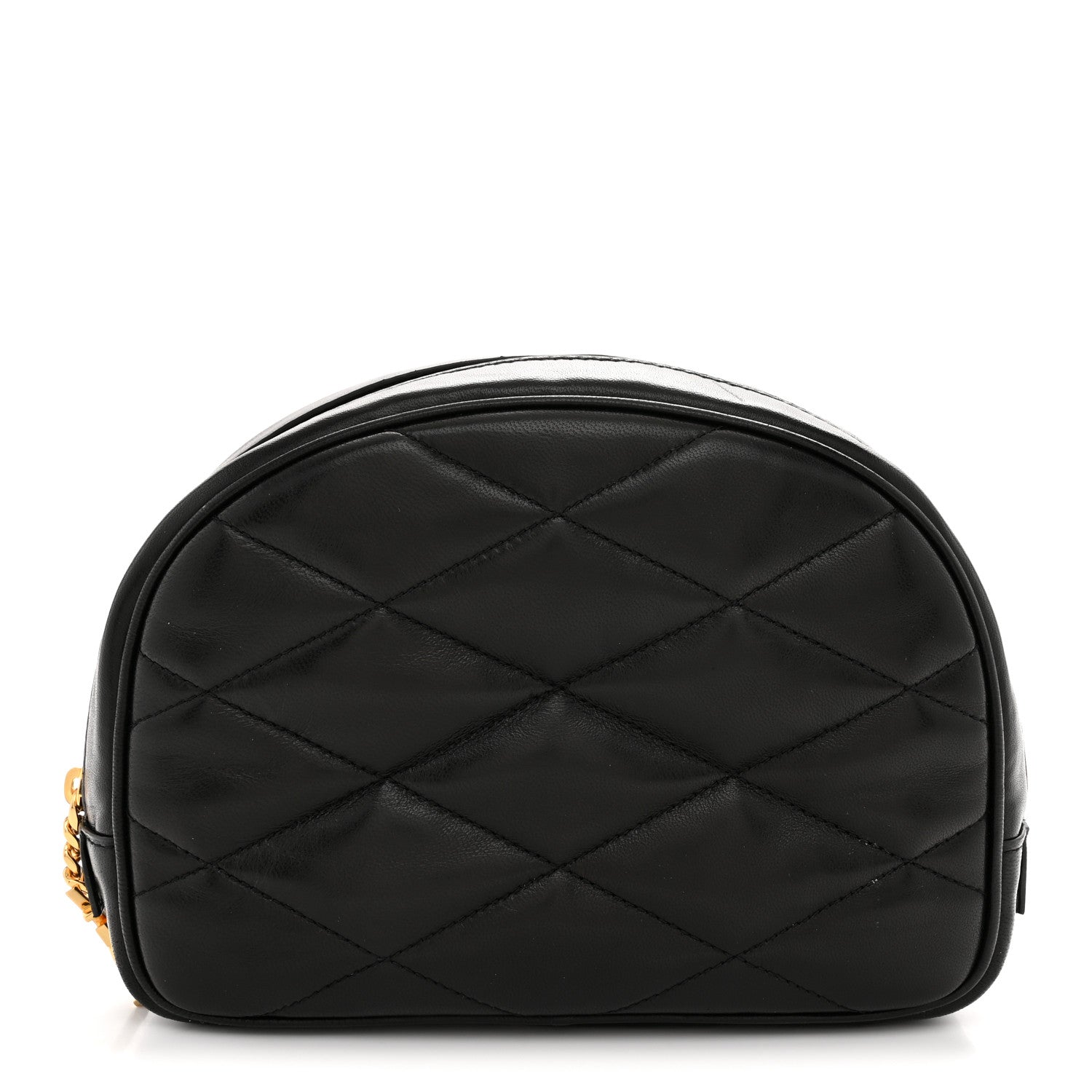 Saint Laurent Lambskin Quilted Lolita Cosmetic Pouch Black 1 of 7