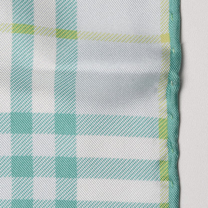 Burberry Silk Check Scarf Green 14 of 20