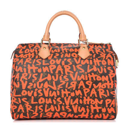 Louis Vuitton Monogram Graffiti Speedy 30 Orange 1 of 9