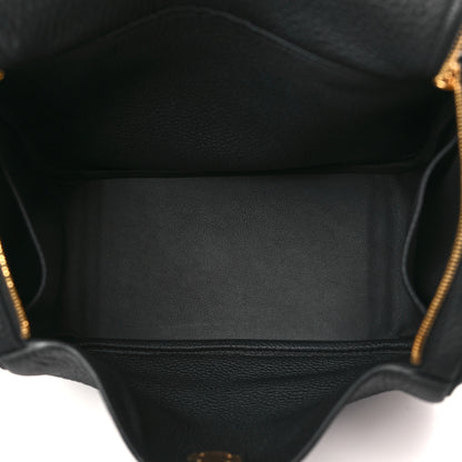 Hermes Taurillon Clemence Lindy 26 Black 5 of 10