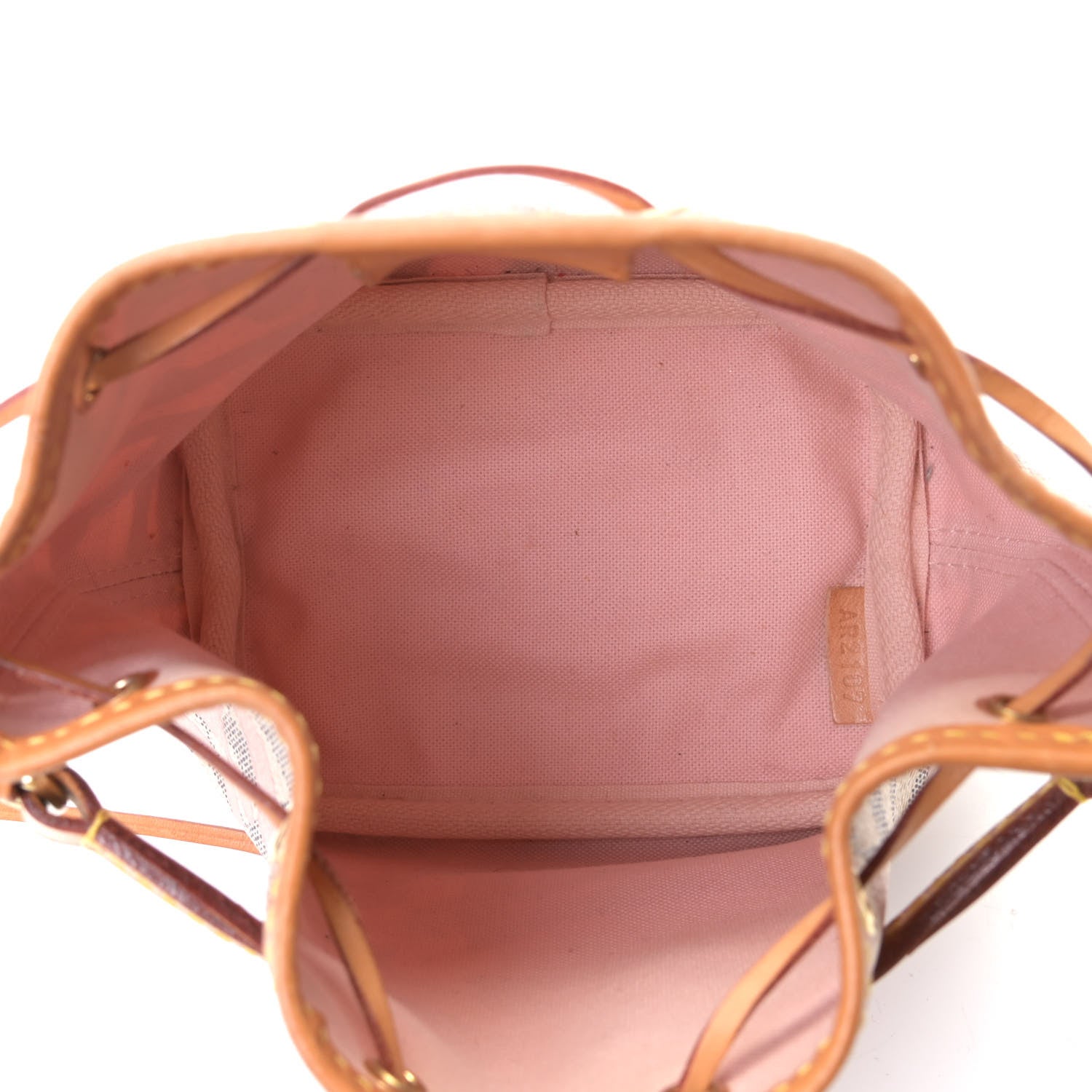 Louis Vuitton Damier Azur Tahitienne Nano Noe Rose Ballerine 4 of 5