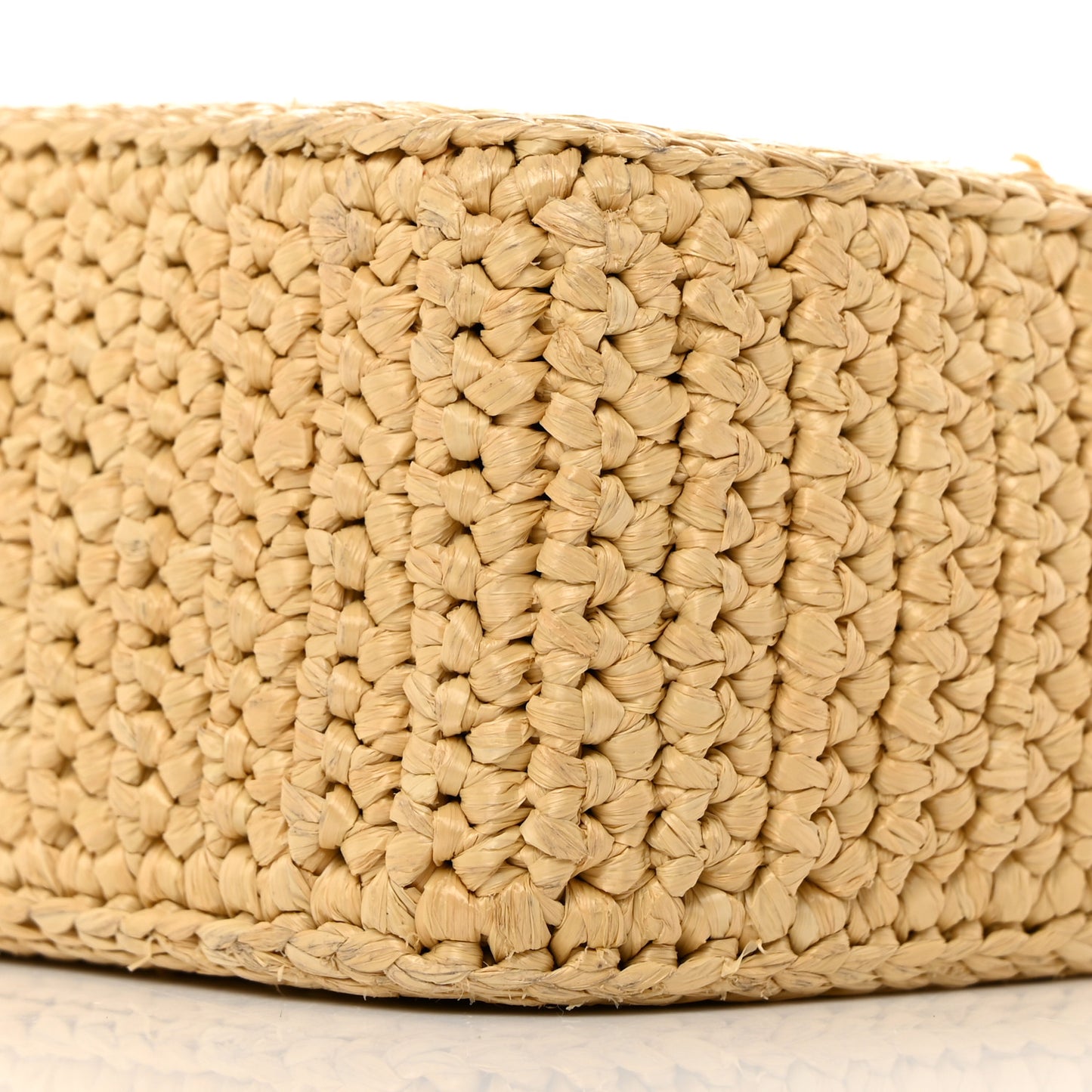 Yarn Raffia Effect Crochet Re-Edition 2005 Shoulder Bag Naturale