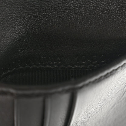 Christian Dior Calfskin Perforated Oblique Bi-Fold Do Galaxy Wallet Black 6 of 7
