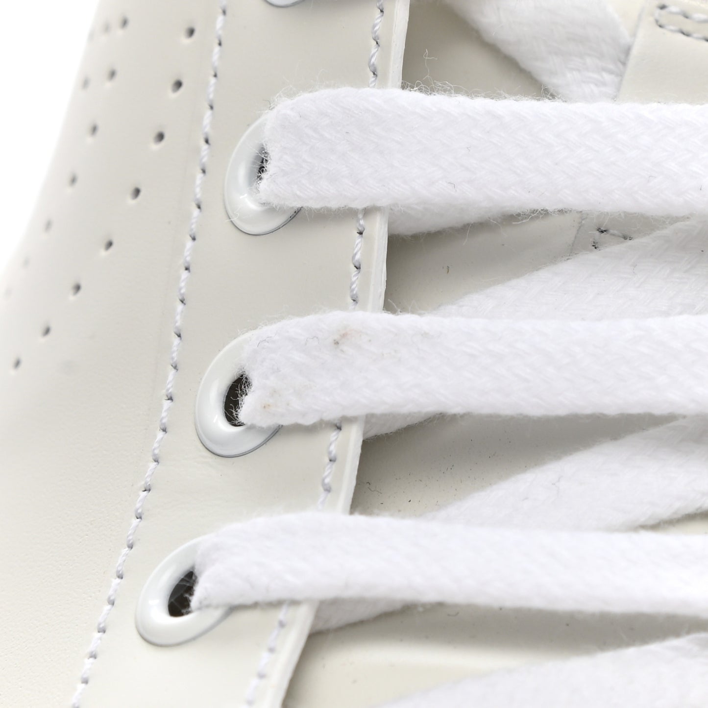 Calfskin Interlocking G Perforated Womens Ace Sneakers 37.5 White Hibiscus Red