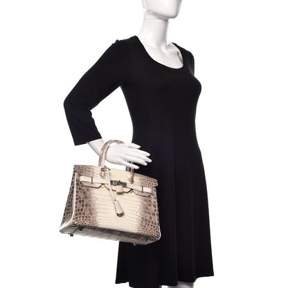 Hermes Matte Niloticus Crocodile Himalaya Birkin 30 Blanc 2 of 56