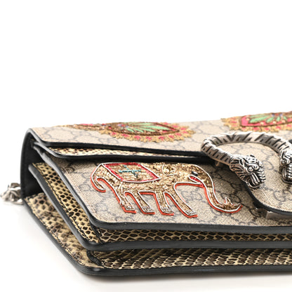 Gucci GG Supreme Monogram Elaphe Elephant Embroidered Small Dionysus Shoulder Bag 5 of 15