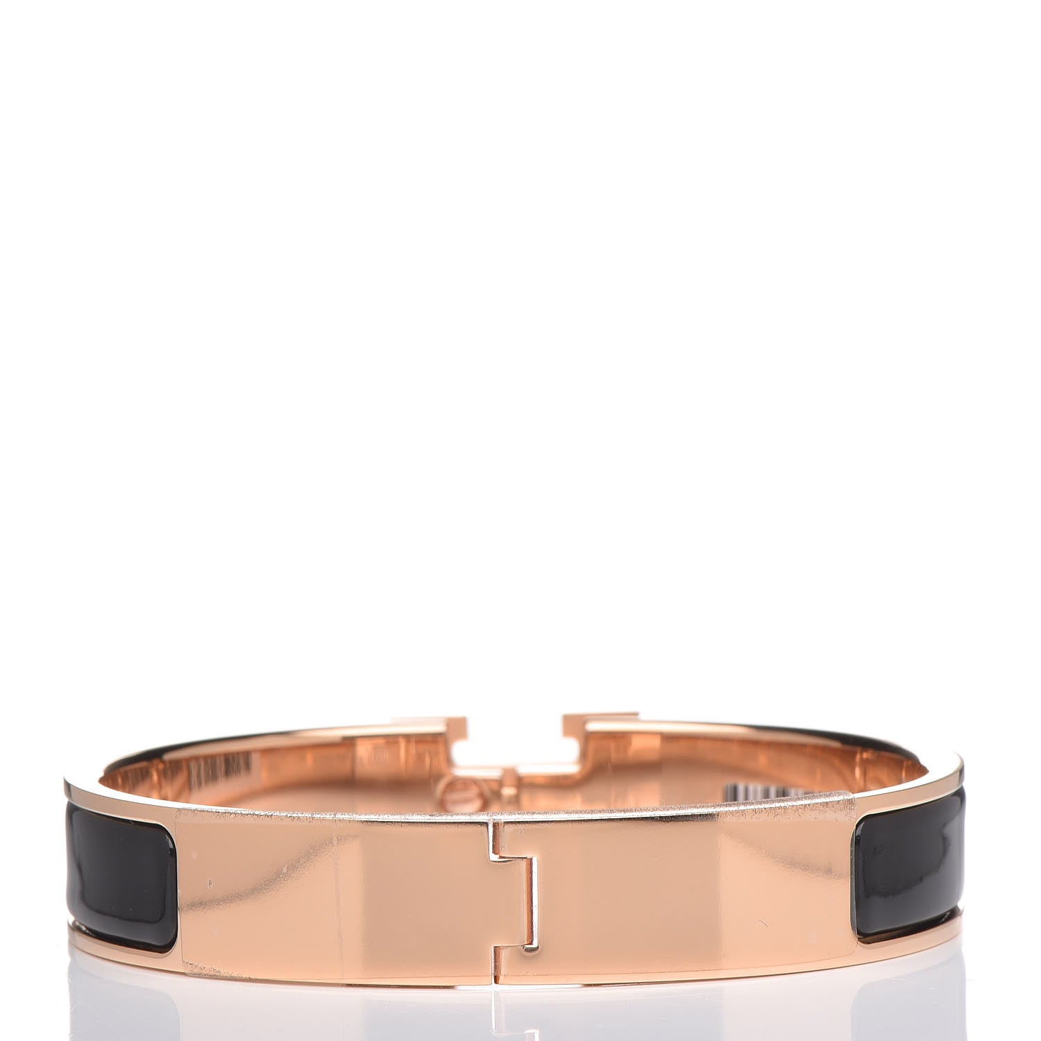 Hermes Enamel Narrow Clic Clac H Bracelet GM Black 3 of 7