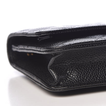 Chanel Caviar Quilted Wallet On Chain WOC Black 10 of 13