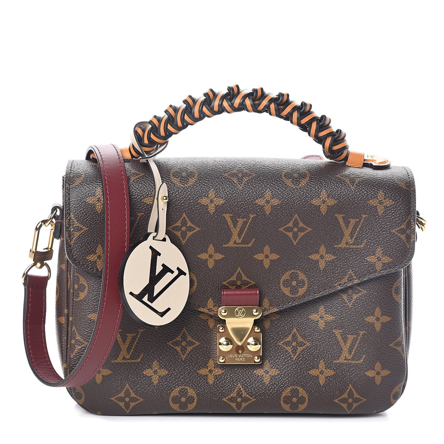Monogram Braided Pochette Metis Safran