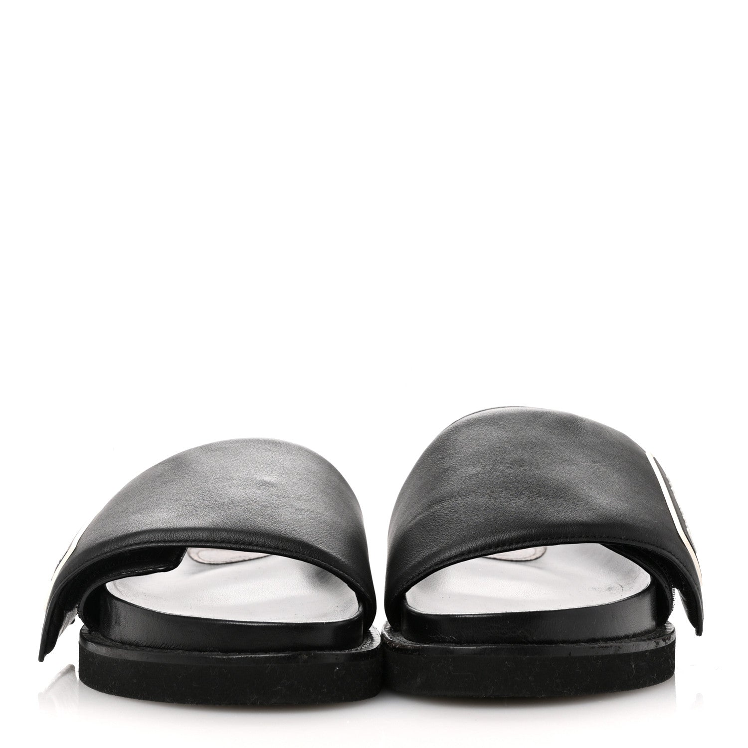 Louis Vuitton Calfskin Womens Pool Pillow Sunset Mules 41 Black 3 of 15