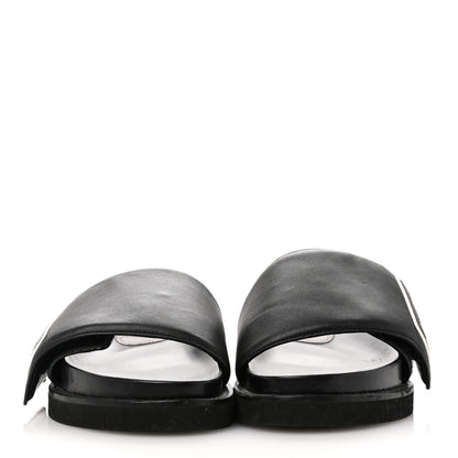 Louis Vuitton Calfskin Womens Pool Pillow Sunset Mules 41 Black 3 of 15