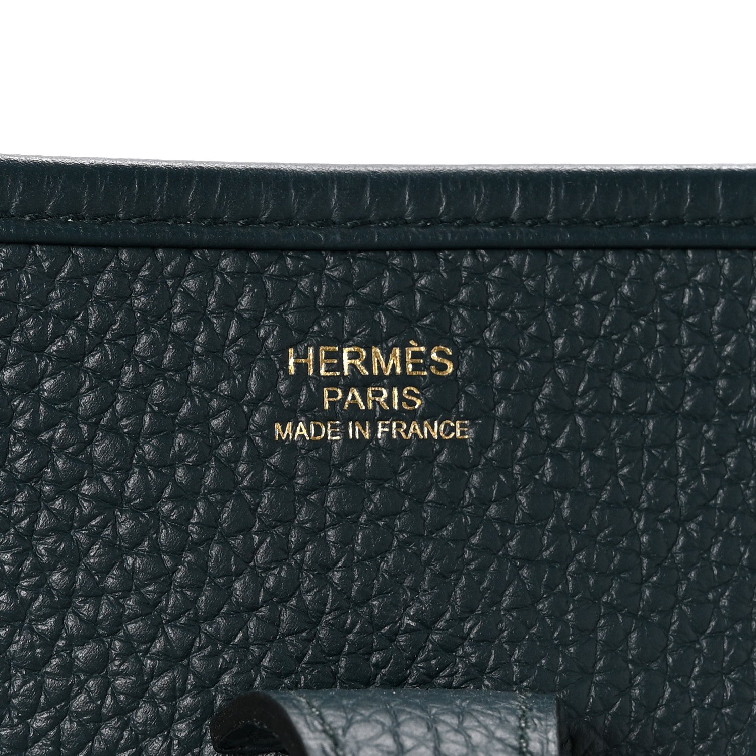 Hermes Taurillon Clemence EVELYNE III PM Vert Cypress 6 of 12