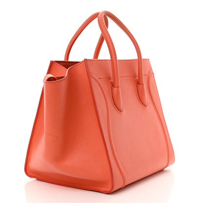Celine Grained Calfskin Medium Phantom Luggage Coral 3 of 20