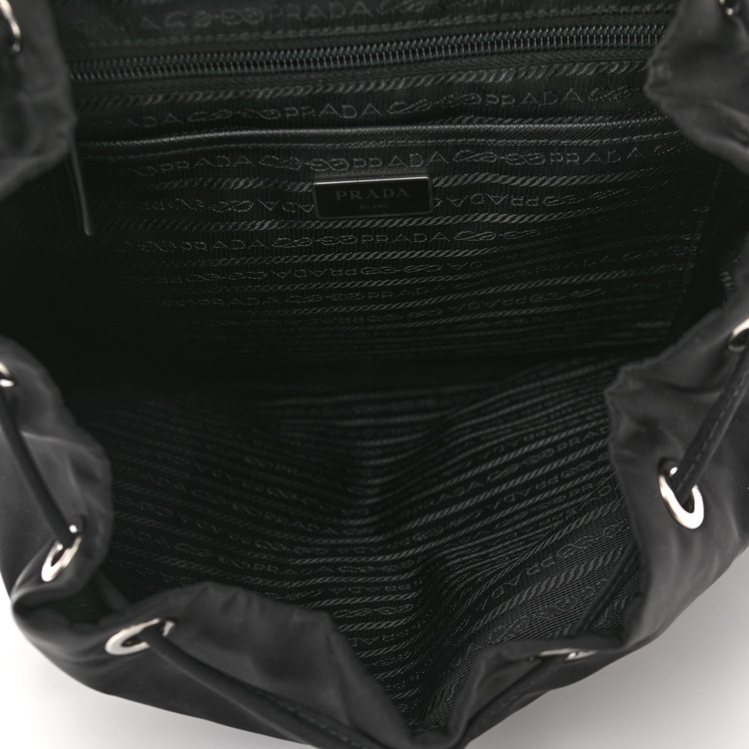 Prada Tessuto Nylon Vela Small Backpack Black 5 of 10