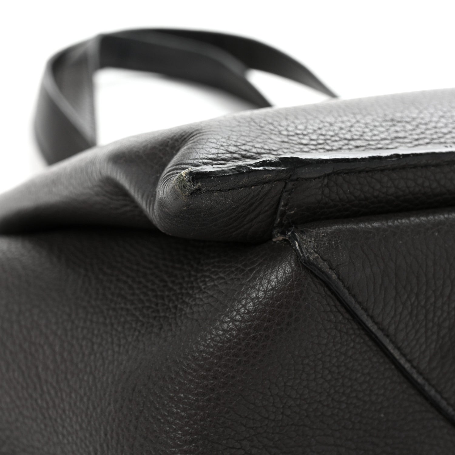 Celine Baby Grained Calfskin Medium Tri-Fold Bag Black 11 of 12