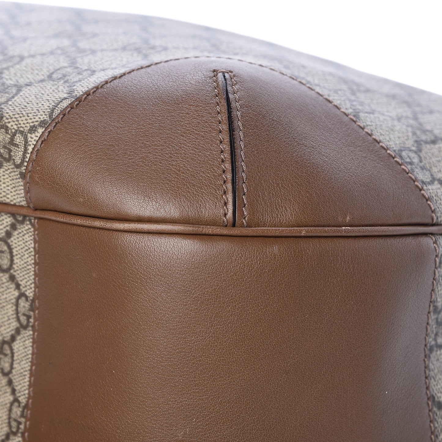 GG Supreme Monogram Margaux Calfskin Medium Nice Hobo Beige Ebony Acero