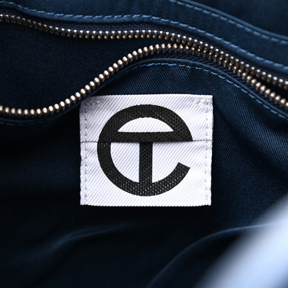 Telfar Metallic Vegan Leather Medium Shopping Bag Cobalt 6 of 9