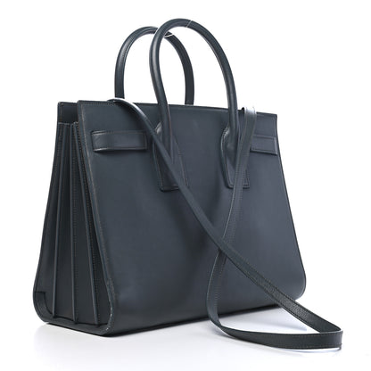 Saint Laurent Calfskin Small Classic Sac De Jour Petrol 2 of 10