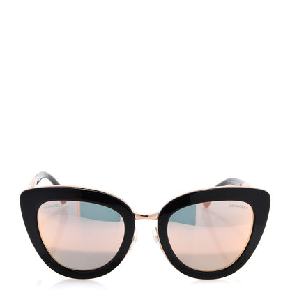 Chanel Cat Eye Quilted Sunglasses 5368 Black Pink 2 of 8