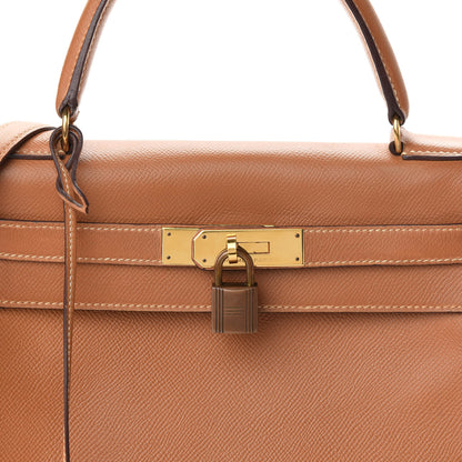 Hermes Courchevel Kelly Retourne 28 Gold 6 of 13