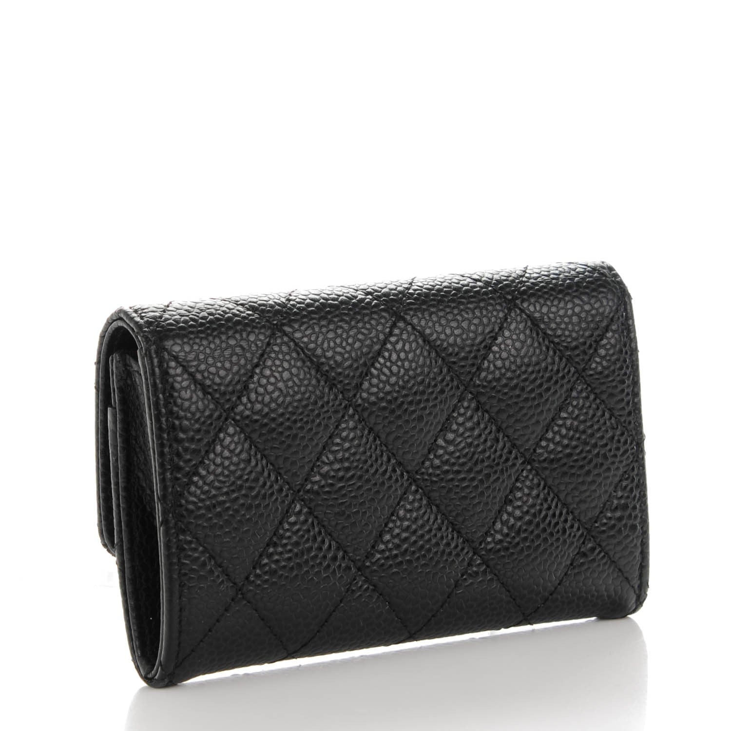 Chanel Caviar Quilted Flap Card Holder Black 3 of 8