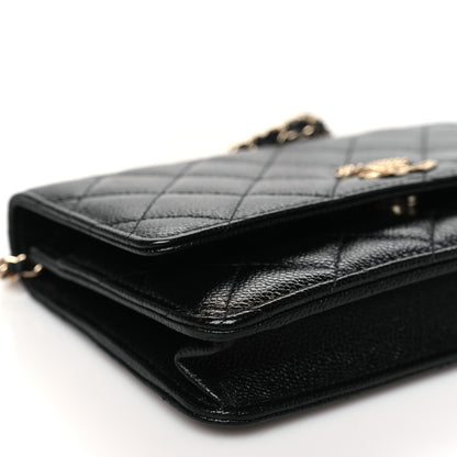 Chanel Caviar Quilted Multi Chain Wallet On Chain WOC Black 10 of 12