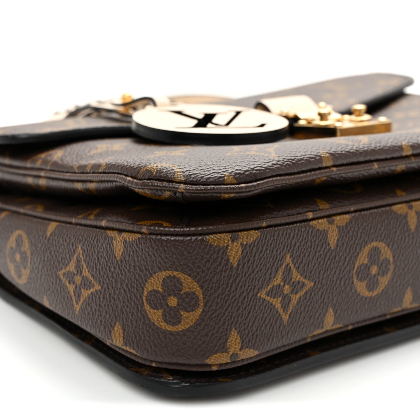 Monogram Braided Pochette Metis Creme Beige