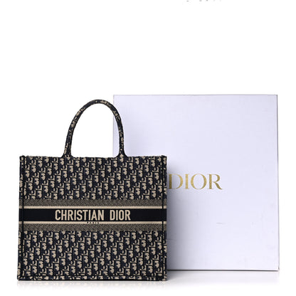 Christian Dior Oblique Book Tote Blue Multicolor 14 of 14