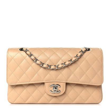 Chanel Caviar Quilted Medium Double Flap Beige 1 of 10