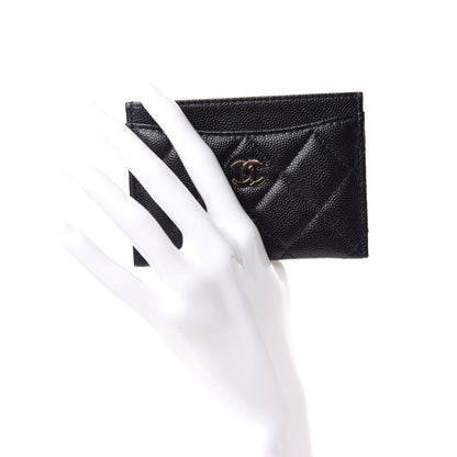 Chanel Caviar Quilted Card Holder Navy 2 of 7