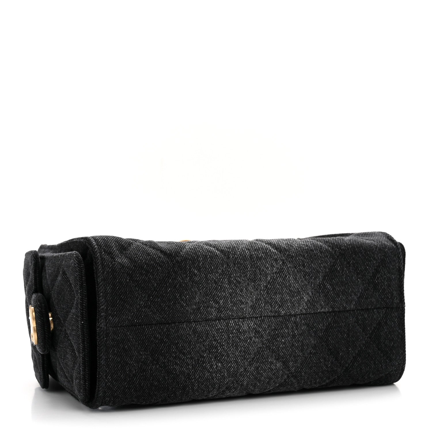 Chanel Washed Denim Quilted Mini Chanel 25 Handbag Black 4 of 10