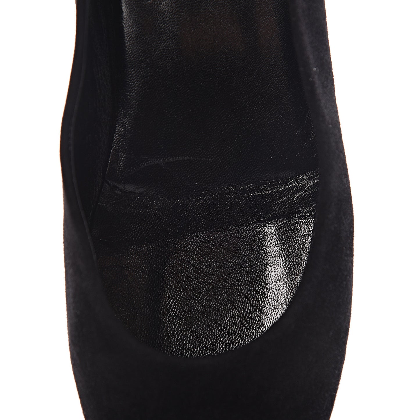 Suede Monogram Uniformes Ballet Flats 36.5 Black